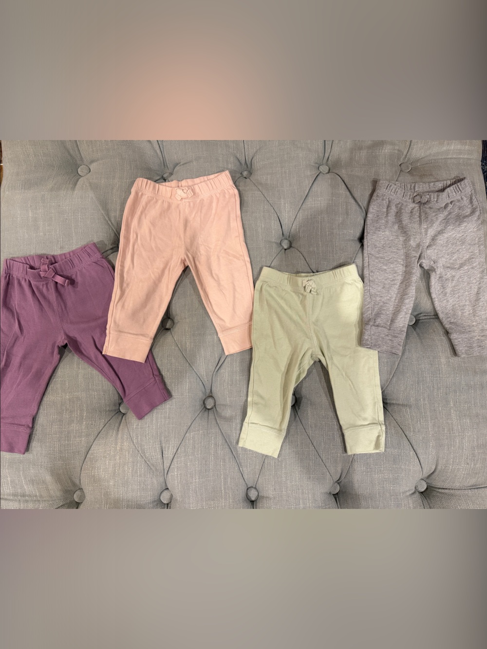 Carter's Cozy Cotton Jogger Pants - Pink, Purple, Green, Gray